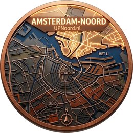 UpNoord, kaart van Amsterdam Noord